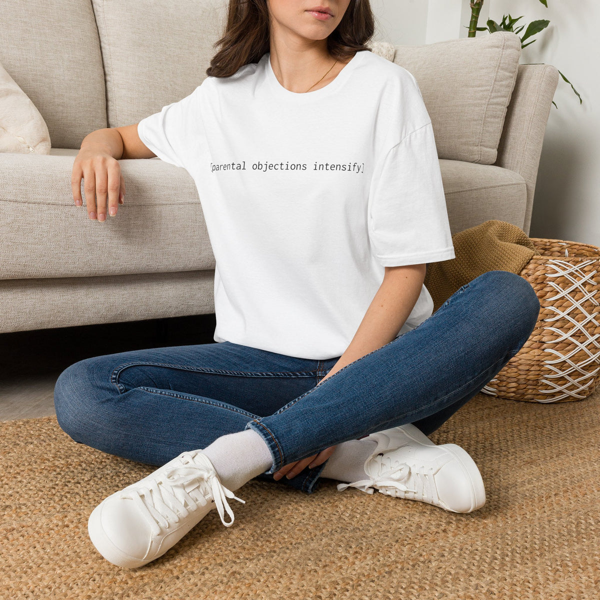 [parental objections intensify] — Unisex Softstyle T-Shirt
