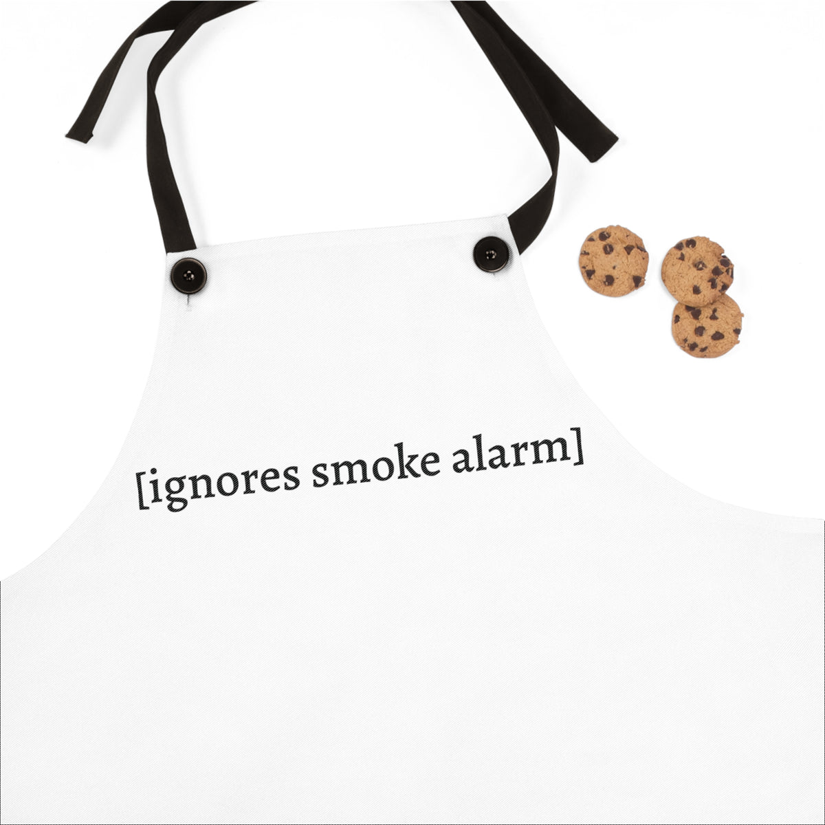 [ignores smoke alarm] — Unisex Kitchen Apron