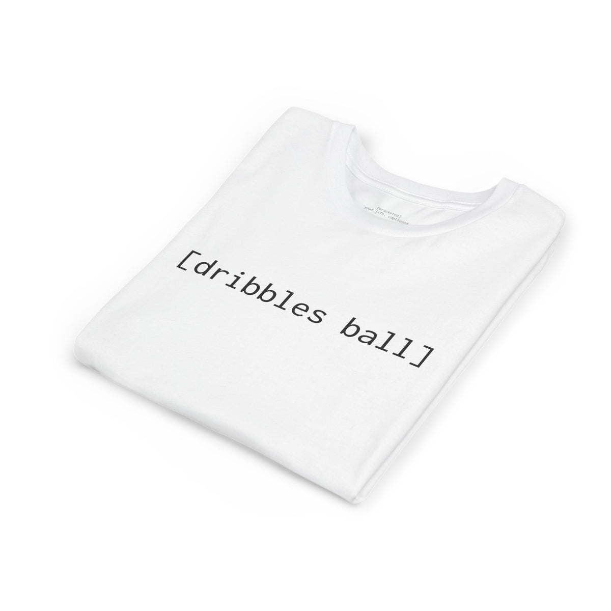 [dribbles ball] — Youth Tee