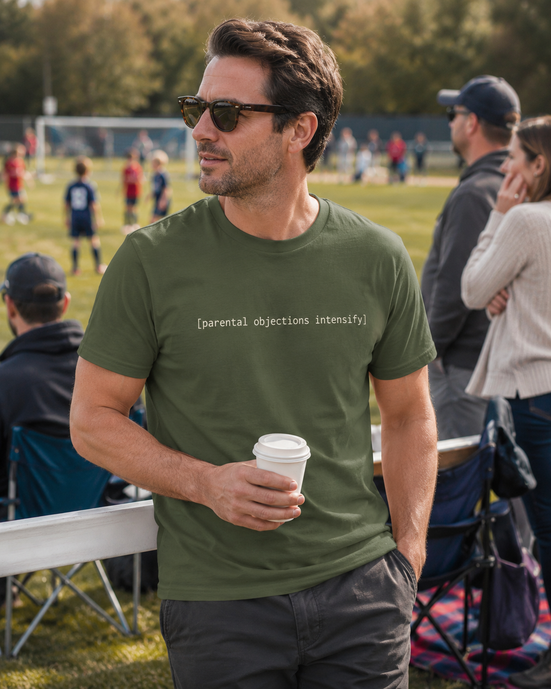 [parental objections intensify] — Unisex Softstyle T-Shirt