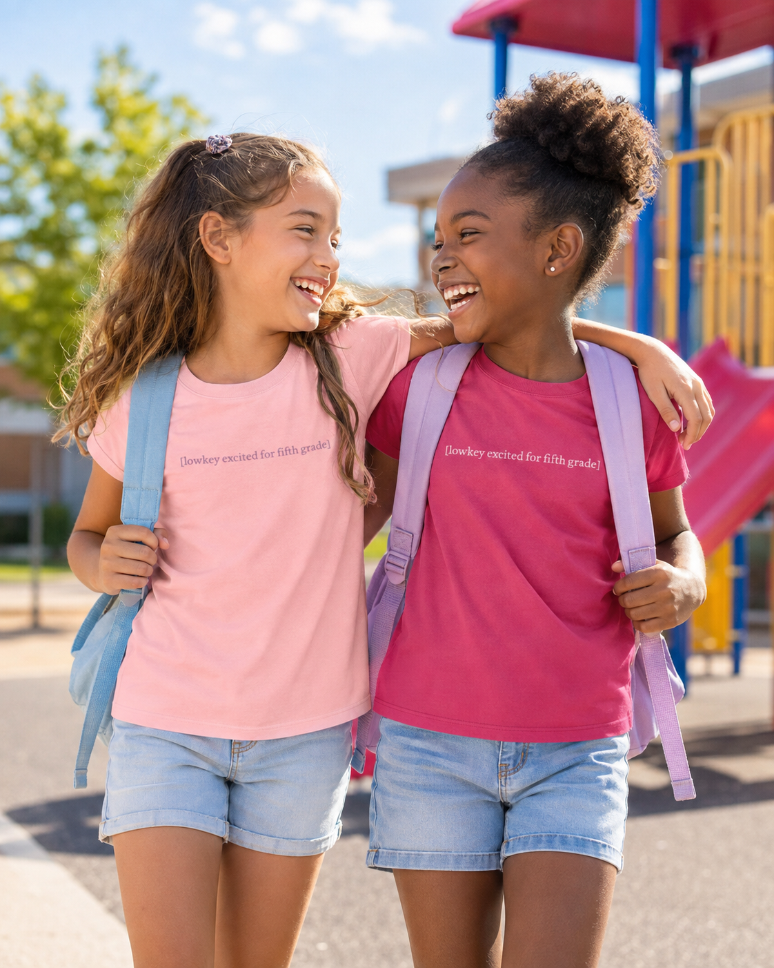 [lowkey excited for fifth grade] — Youth tee first day of 5th grade