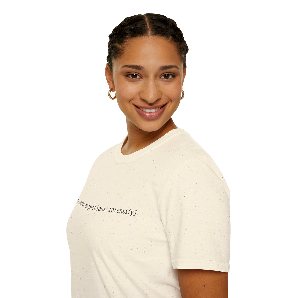 [parental objections intensify] — Unisex Softstyle T-Shirt