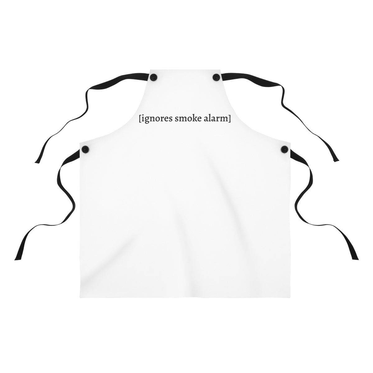 [ignores smoke alarm] — Unisex Kitchen Apron